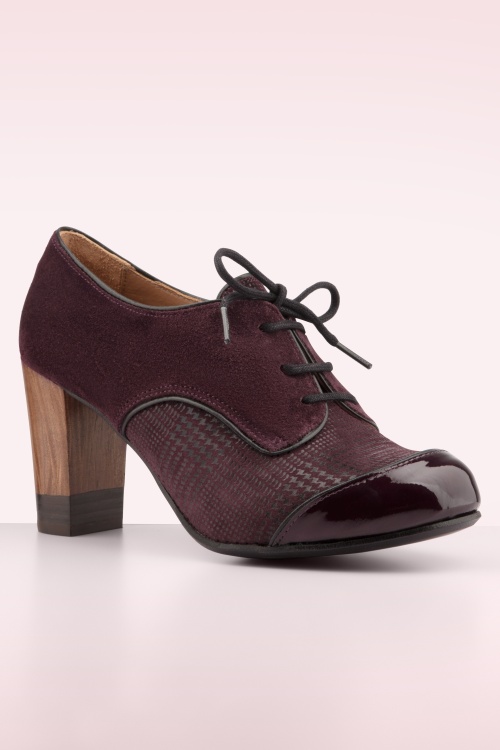 Nemonic - Madison Leder Stiefeletten in Bordeaux 2