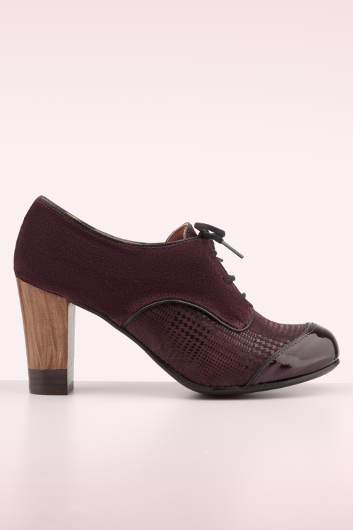 Nemonic - Madison Leder Stiefeletten in Bordeaux