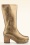 Grünbein - Alia Leder Clog Stiefel in Altgold