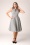 Banned Retro - Norah pied de poule swing jurk in zwart en wit