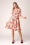 Vintage Chic for Topvintage - Aria Floral Swingkleid in Pfirsich