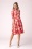 Vintage Chic for Topvintage - Nina Herbst Rose Swingkleid in Rot.