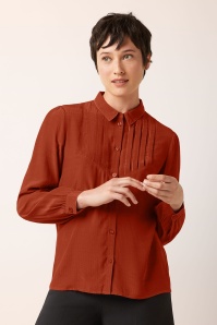 King Louie - Karen Sista Blouse in Spicy Brown