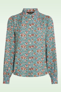 King Louie - Carina Revel Bluse in Silberblau. 2