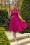 Topvintage Boutique Collection - Topvintage exclusive ~ Robe évasée à pois Angie en bordeaux