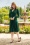 Vintage Chic for Topvintage - Chanti Slinky Swing Kleid in Waldgrün