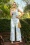 Vintage Chic for Topvintage - Bonnie Flower Jumpsuit in Hellblau