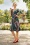 Vintage Chic for Topvintage - Aria Floral Swingkleid in Smaragdgrün