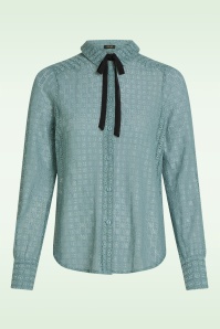 King Louie - Elia Branco Lace blouse in zilverblauw 2