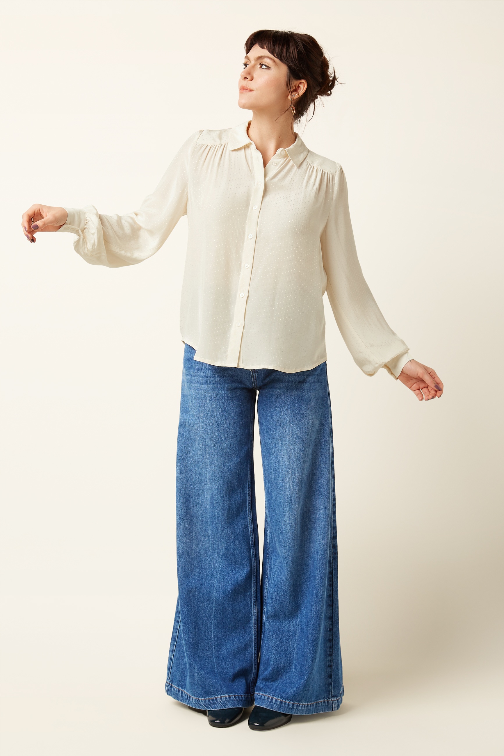 King Louie - Carina Sista blouse in ivoorwit  3