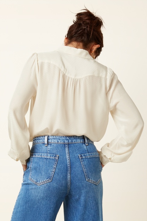 King Louie - Carina Sista blouse in ivoorwit  4