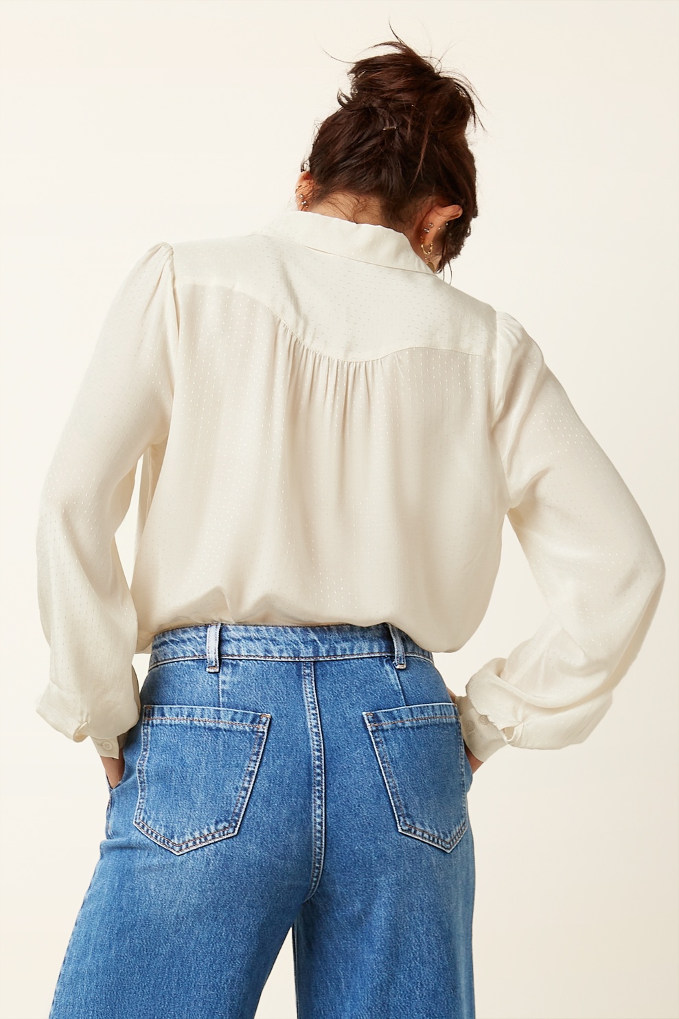 King Louie - Carina Sista blouse in ivoorwit  4