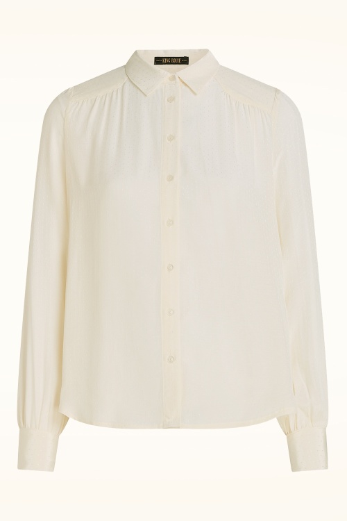 King Louie - Carina Sista Bluse in Elfenbein 2