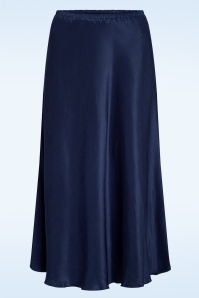 King Louie - Bibi Satin Star Midi Rock in Abendblau