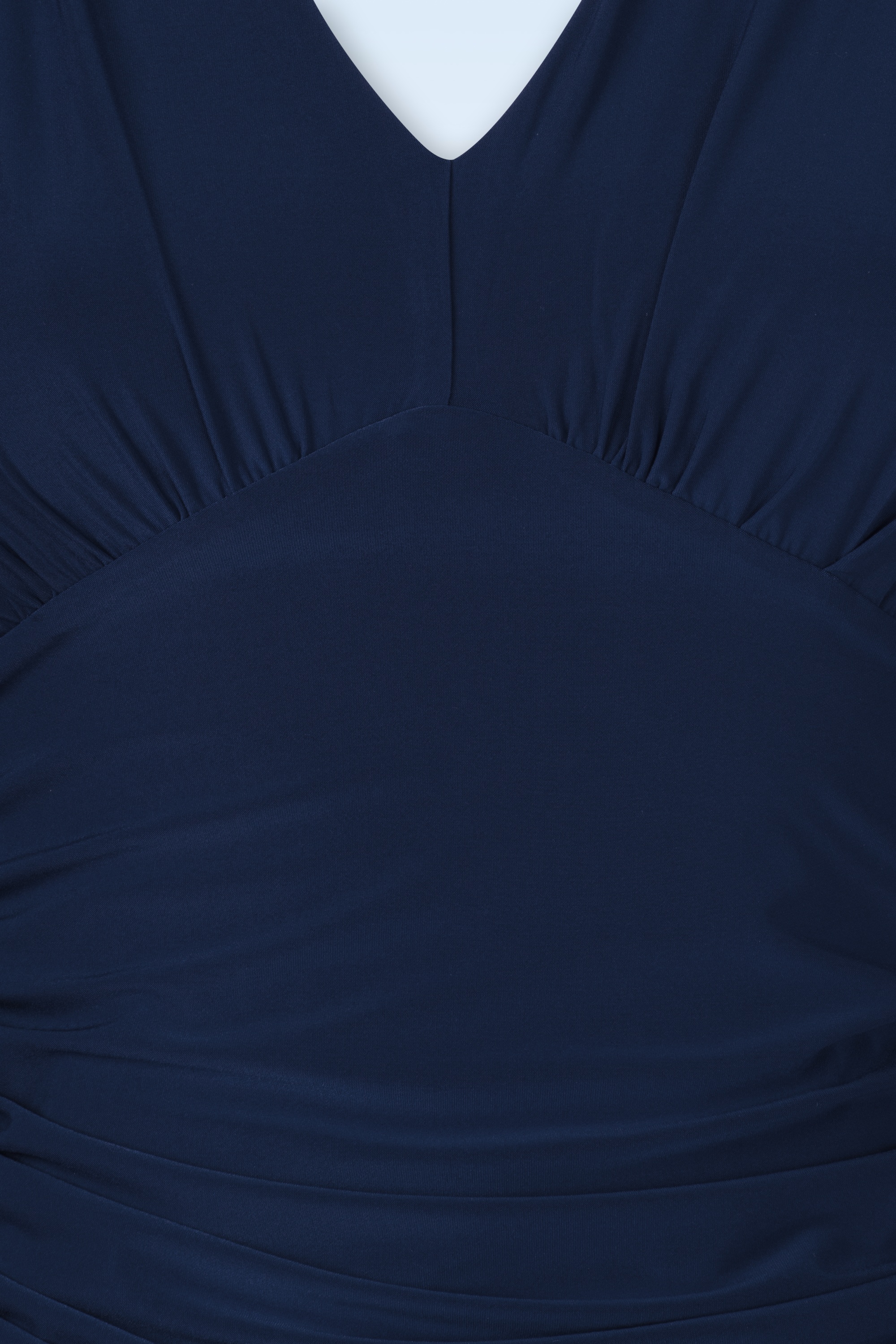 Vintage Chic for Topvintage - Abigail top met lange mouwen in marineblauw 2