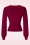 Vintage Chic for Topvintage - Abigail Long Sleeve Top in Wine 3