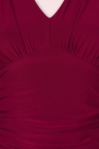 Vintage Chic for Topvintage - Abigail Long Sleeve Top in Wine 2