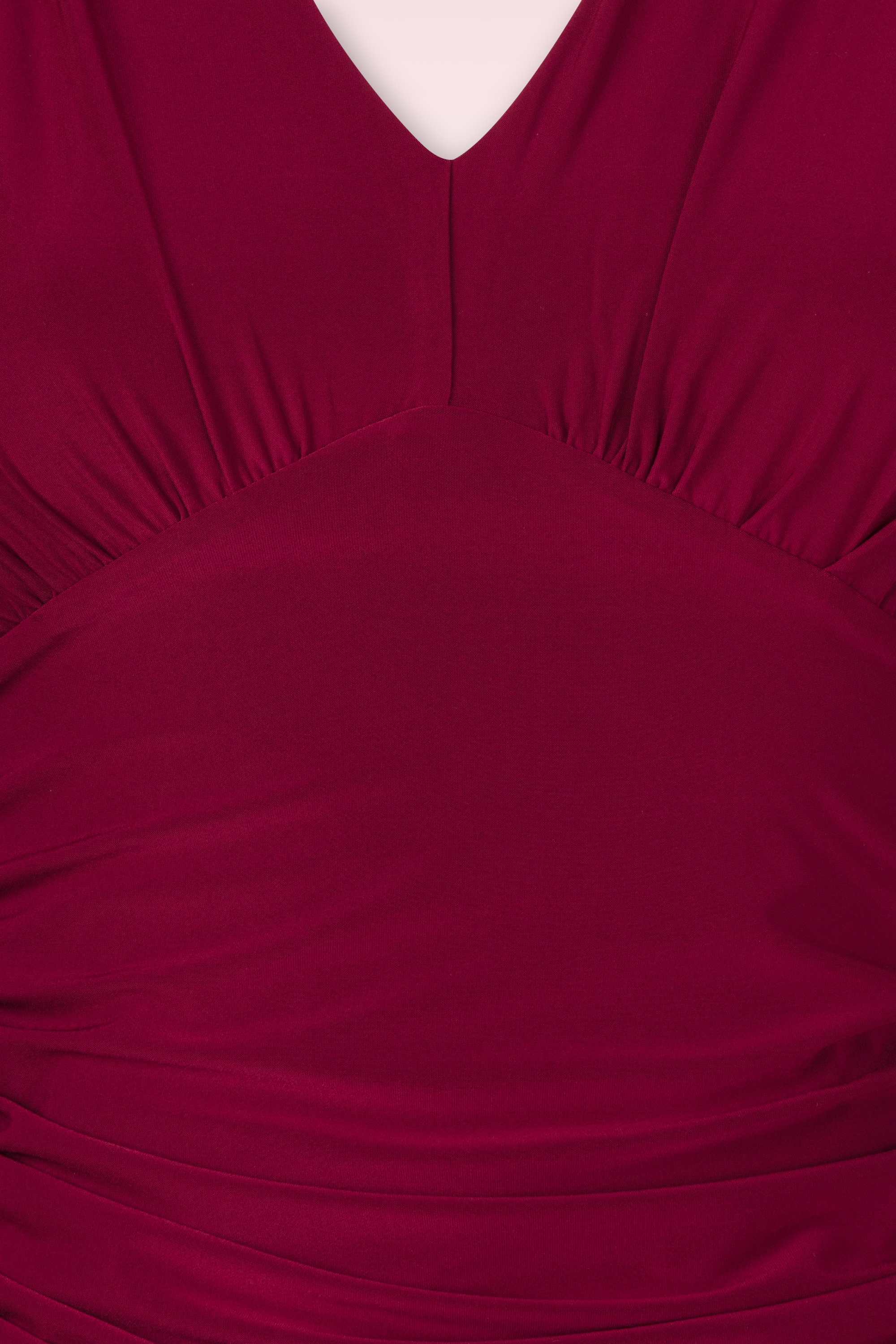 Vintage Chic for Topvintage - Abigail Long Sleeve Top in Wine 2