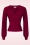 Vintage Chic for Topvintage - Haut à manches longues Abigail en bordeaux