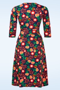 Cissi och Selma - Vera Hassel Rooibos Kleid in Marineblau und Multi 4