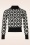 Circus - Flower Knitted Sweater in Black and White