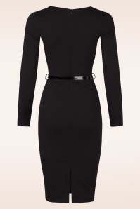 Vintage Chic for Topvintage - Rosie Bleistiftkleid in Schwarz 3