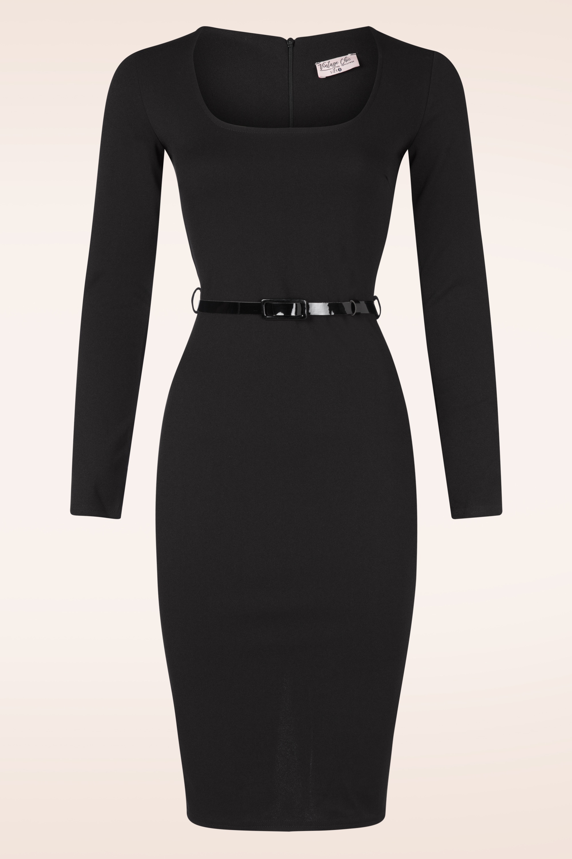 Vintage Chic for Topvintage - Rosie Bleistiftkleid in Schwarz
