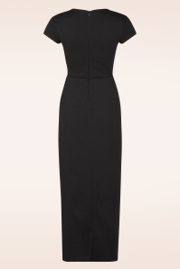 Vintage Chic for Topvintage - Meila maxi jurk in zwart 3