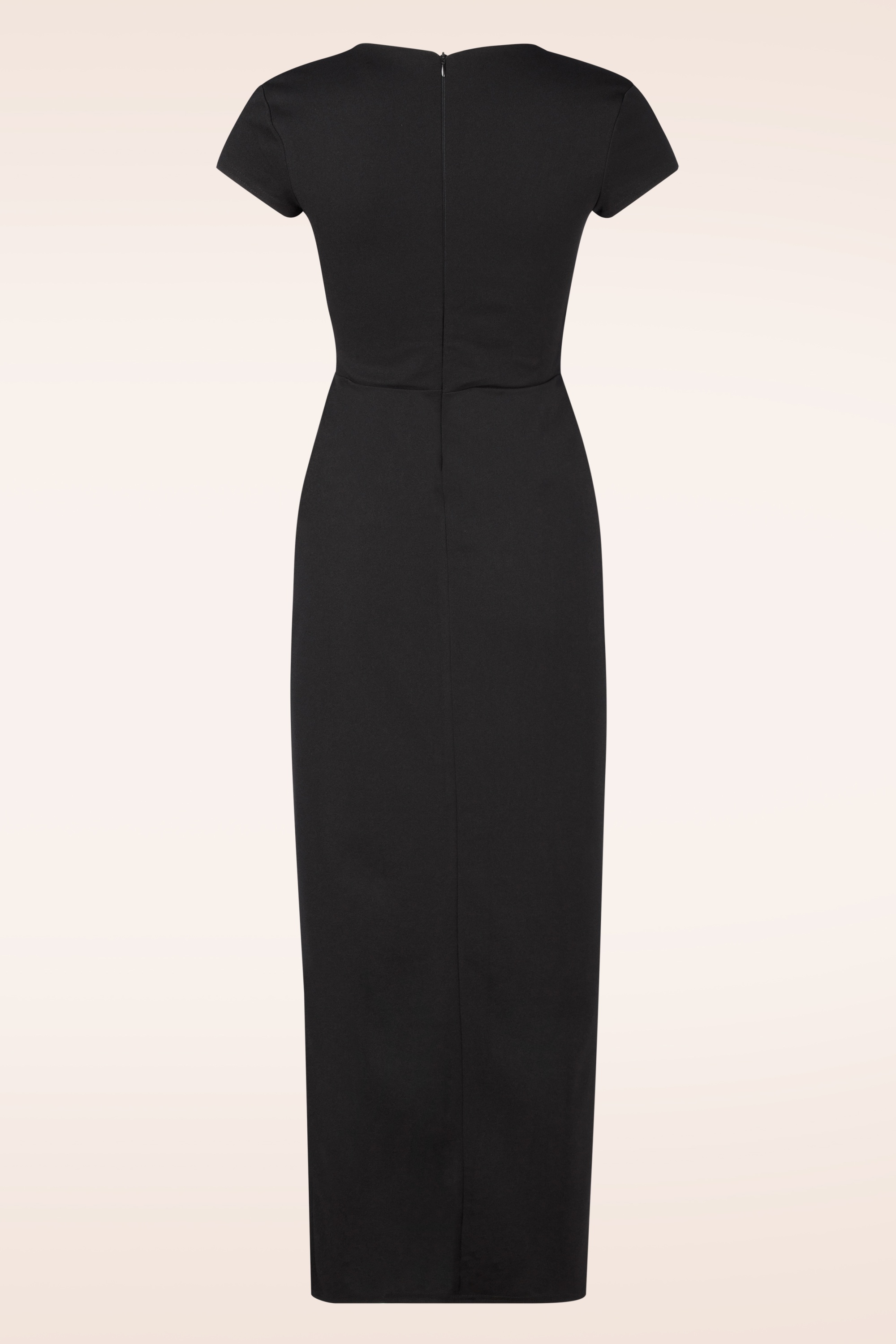 Vintage Chic for Topvintage - Meila maxi jurk in zwart 3
