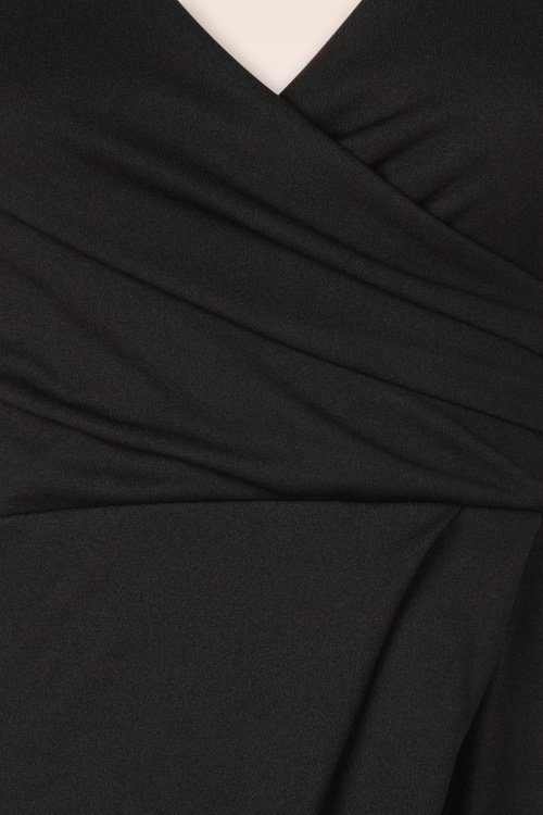 Vintage Chic for Topvintage - Robe longue Meila en noir 2