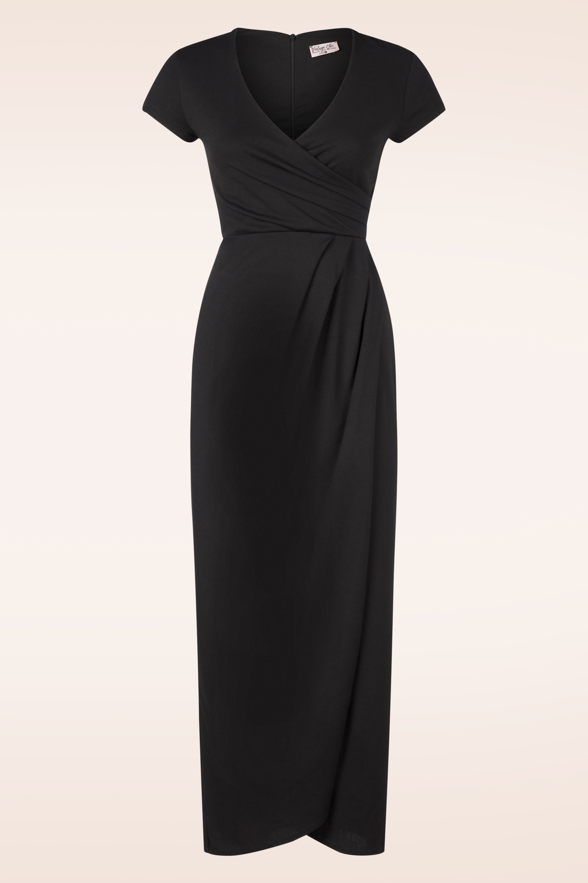 Vintage Chic for Topvintage - Meila maxi jurk in zwart