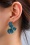 Day&Eve by Go Dutch Label - Flower Stud Ohrringe in Gold und Blau
