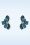 Day&Eve by Go Dutch Label - Flower Stud Ohrringe in Gold und Blau 2