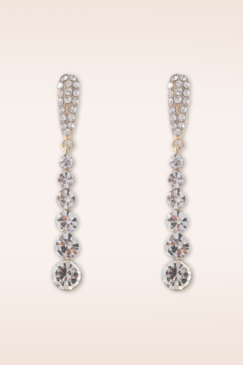 Day&Eve by Go Dutch Label - Feel The Spark Strass Ohrringe in Gold. 2