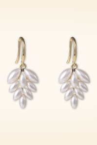 Day&Eve by Go Dutch Label - Pearly Leaves Ohrringe in Gold 2