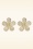 Day&Eve by Go Dutch Label - Glänzende Flower Stud Ohrringe in Gold 2