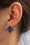 Day&Eve by Go Dutch Label - Stone Stud Flower Ohrringe in Gold und Blau