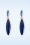 Day&Eve by Go Dutch Label - Schwebende Stone Ohrringe in Gold und Blau. 2