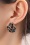Day&Eve by Go Dutch Label - Blättrige Drop Stud Ohrringe in Gold und Schwarz