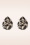 Day&Eve by Go Dutch Label - Blättrige Drop Stud Ohrringe in Gold und Schwarz 2