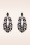 Day&Eve by Go Dutch Label - Blättriger Dangle Stud Ohrringe in Gold und Schwarz 2