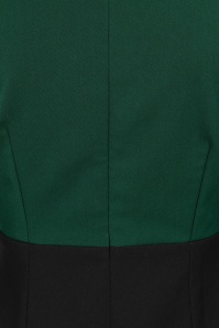 Glamour Bunny Business Babe - Dianne Two Toned pencil jurk in zwart en groen 6