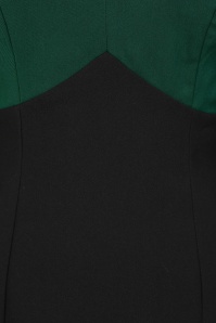 Glamour Bunny Business Babe - Dianne Two Toned pencil jurk in zwart en groen 3