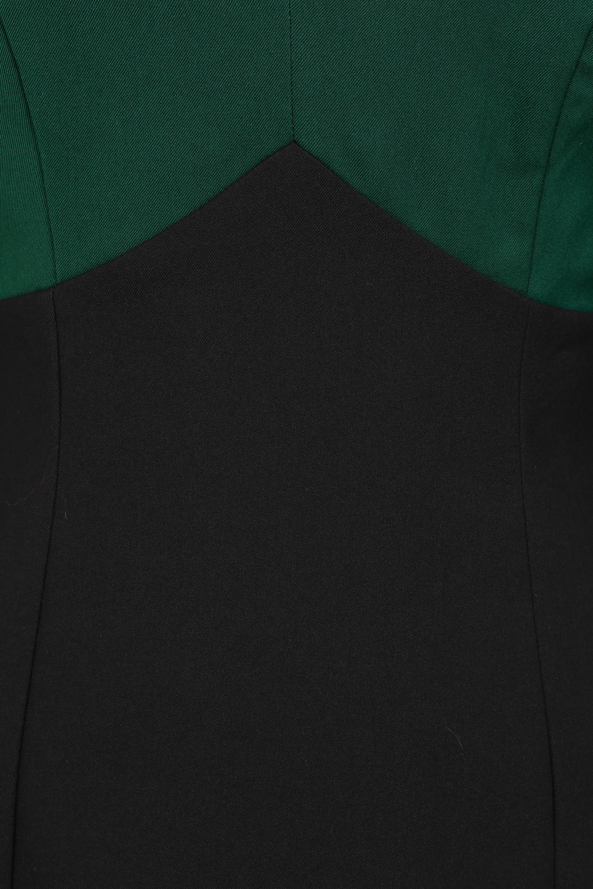 Glamour Bunny Business Babe - Dianne Two Toned pencil jurk in zwart en groen 3