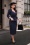 Glamour Bunny Business Babe - Vanessa Lee pencil jurk in navy