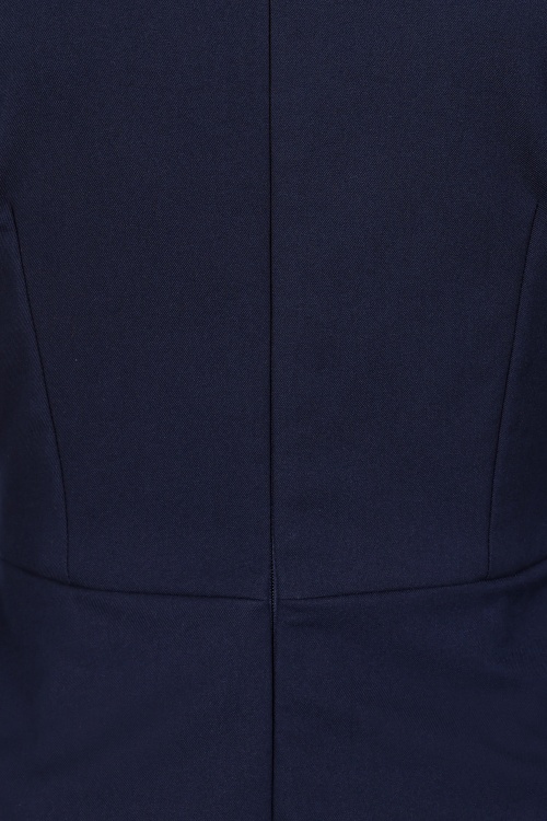 Glamour Bunny Business Babe - Vanessa Lee pencil jurk in navy 5