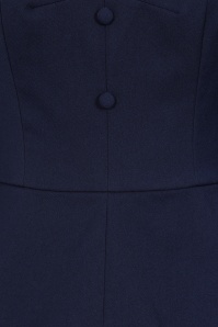 Glamour Bunny Business Babe - Vanessa Lee pencil jurk in navy 3