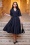 Glamour Bunny Business Babe - Glenda swing jurk in navy