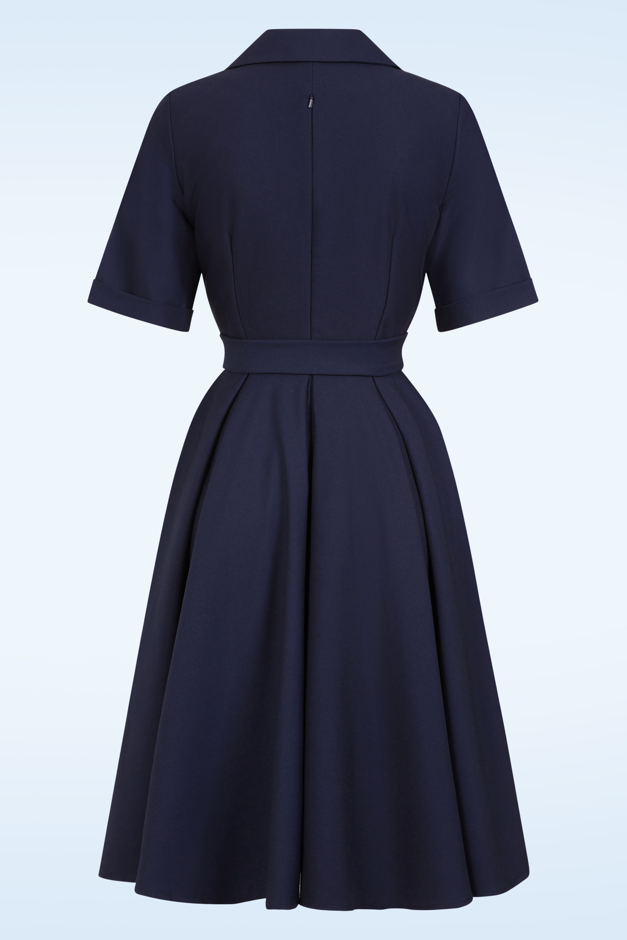 Glamour Bunny Business Babe - Glenda swing jurk in navy 5