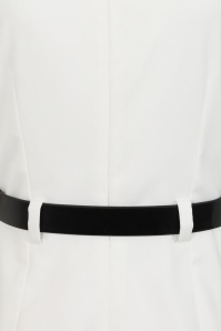 Glamour Bunny Business Babe - Miller pencil jurk in stralend wit 8